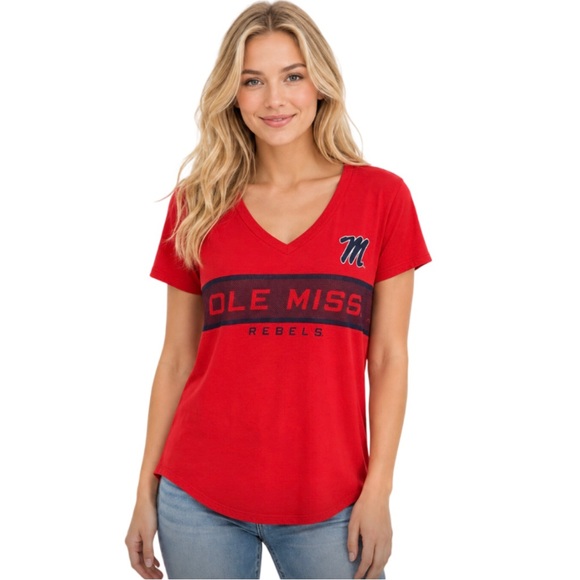 NCAA Tops - Ole Miss Rebels Womens Shirt Moisture Wicking Lightweight Size Small